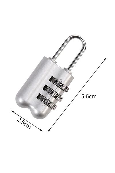 Weather Forecast 21 Mm Resettable Encrypted Cabinet - 3 Digits Luggage Bag Cin536