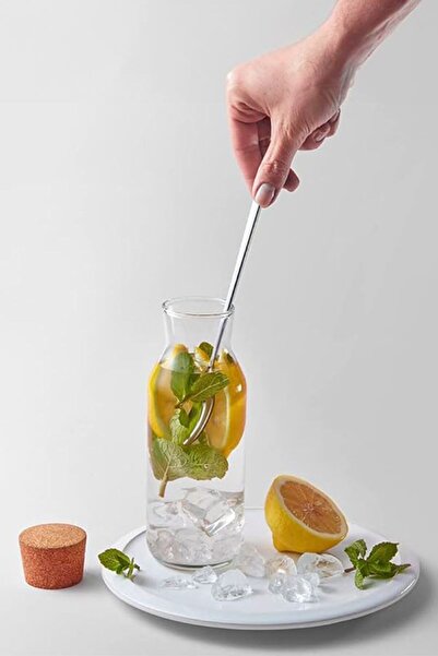 Chavin Paslamaz Çelik 20 cm Uzun Kahve Smoothie Tatlı Latte Karıştırma Kaşığı cin749by