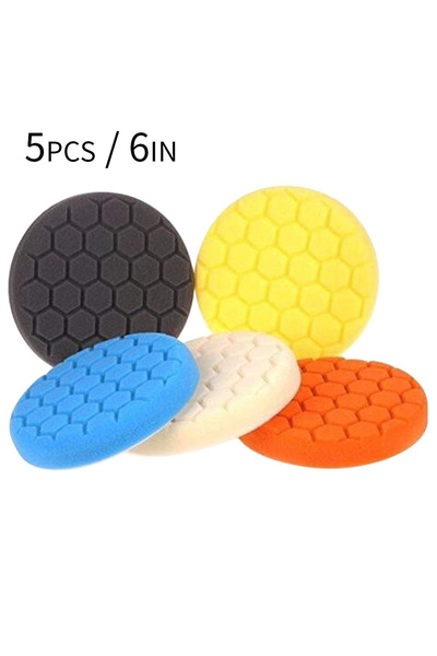 Choice4 6inch 3/4/5/6/7inch Car Polishing Pad Kit Set Self-Adhesive Buffing W...