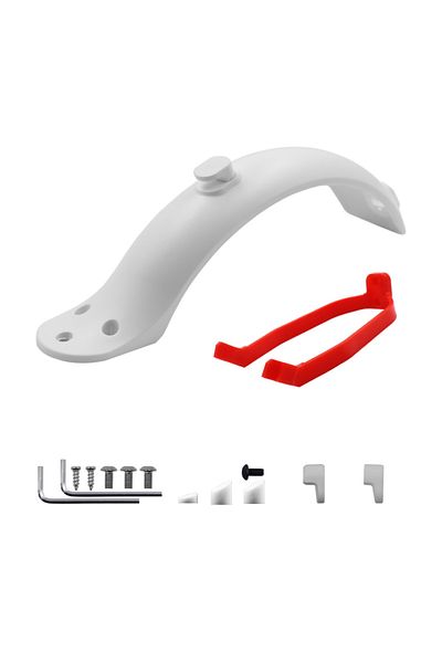 Choice WHITE Fender electric Scooter Back Mudguard Rear sets for Xiaomi M365 and M365 pro Red Parts with sc