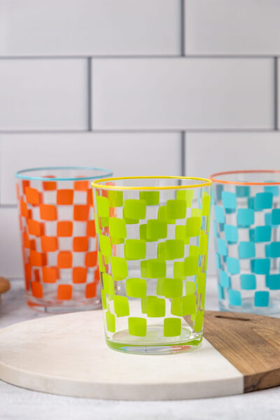 FH finehome Karnaval Set of 4 Soft Drink Glasses 510 Cc