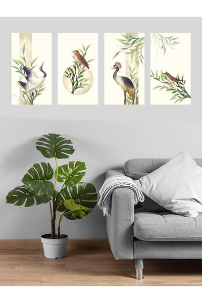 estölye 4-dijelni set za umetničko drveno slikanje ptica