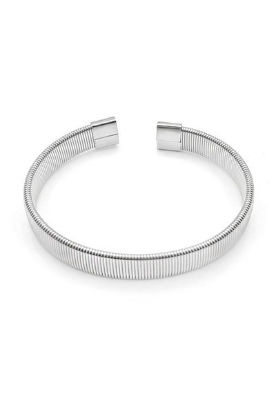 Chavin 8 Mm. Handcuffs Design Steel Men's Bracelet Eu22By