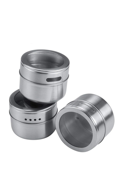 Weather Forecast 3-Piece Magnetic Steel Spice Rack Set Gin114X