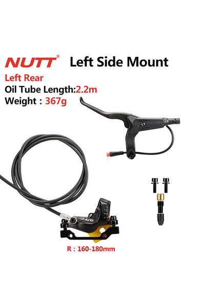 Choice Left Rear NUTT 4 Piston Electric Scooter Brake Y-5 Hydraulic Disc Brakes 140 160 180 Rotor For A5-D