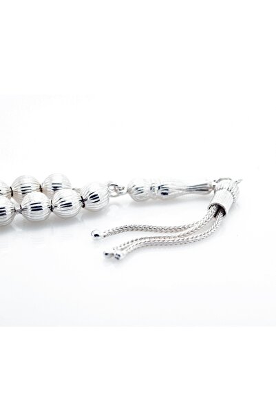 Chavin Ροζάριο από ασήμι 925 με ρίγες κοπής με λέιζερ ca09