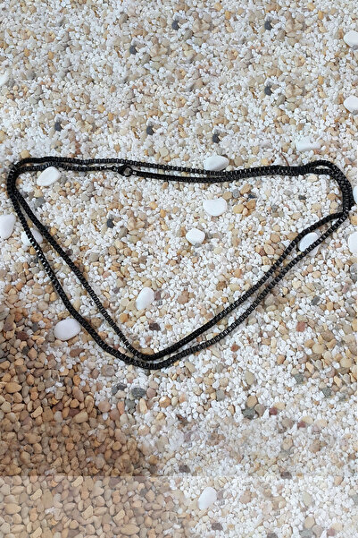 Chavin Siyah 75 cm. 2 mm. Erkek Çelik Zincir de93