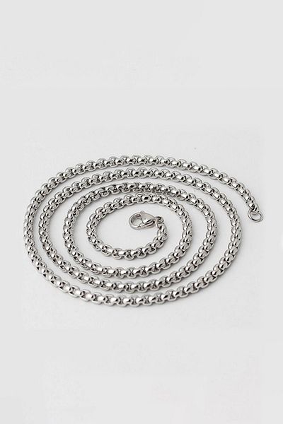 Chavin Gray 80 Cm. 3 Mm. Men's Steel Chain Dh01