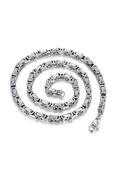 Chavin 6.5 mmThick King Steel Men's Chain Gray Color Dg93