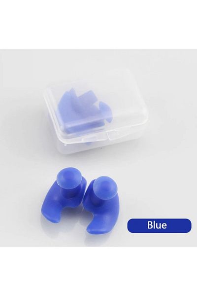 Choice Blue 1 Pair Waterproof Soft Earplugs Silicone Portable Ear Plugs Swimming Accessories Soft Portable