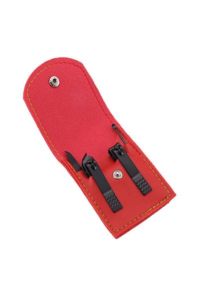 Chavin 4 Piece Steel Manicure Nail Clipper Set with Leather Bag cin641kr