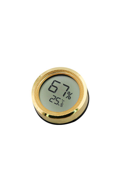 Falconetti Çelik Hygrometer Dijital Puro kutusu Sıcaklık ve Nem ölçer ra53sr