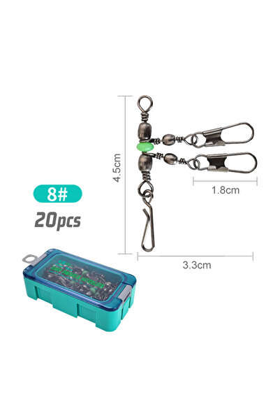 Choice 20 قطعة زرقاء 8 جديدة 8# 10# طُعم صيد الحبار دوار محمل صيد دوار حلقة ص...