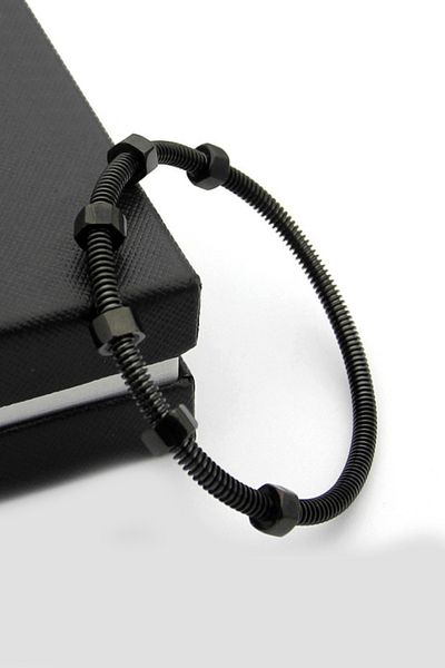 Chavin Ef20Sy Model Steel Bracelet - Black Screw Clamp String