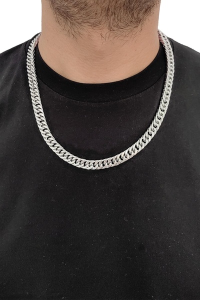 Chavin Gri 60 cm. 10 mm. Gürmet Erkek Çelik Zincir dm93
