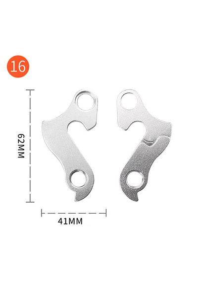 Choice 16 Silver-1pcs Lebycle Mtb Road Bicycle Alloy Rear Derailleur Hanger Racing Bike Frame Gear Tail Hoo