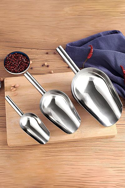 Chavin Steel 3 Pieces 1 - 2 - 5 No Spice Nuts Pulses Ration Shovel Set Cin790-T