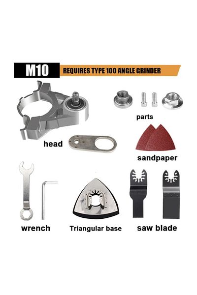 Choice Oscillate Tool M10 Multifunctional Angle Grinder Attachment Converter Oscillate Saw Blade Adapter Mu