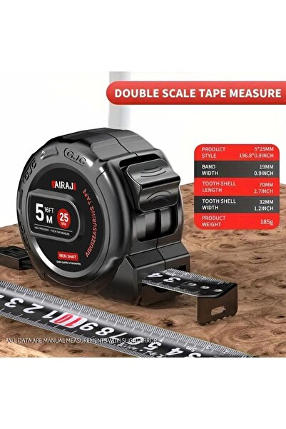 Choice 5M 3/5/7.5/ أدوات قياس عالية الدقة للنجارة المنزلية مسطرة سميكة مقاومة...