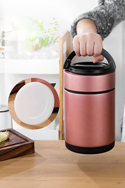 Weather Forecast 1800 ml Vacuum Pink 304 Steel Food Food and Storage Thermos - Cin725pm