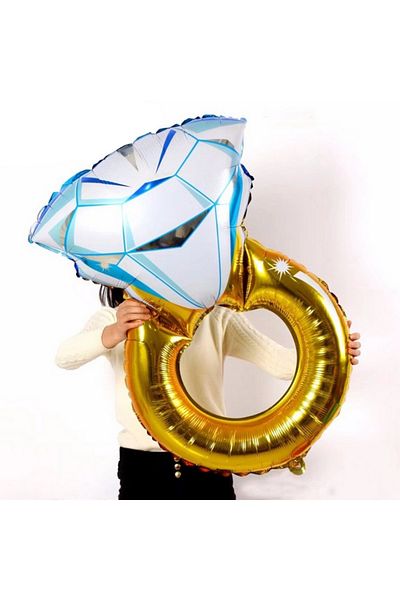 Cin Giant Size Marriage Proposal Solitaire Love 110cmFoil Balloon cin125