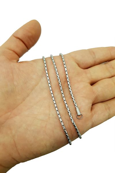 Chavin Gray 60 cm2.2 mmMen's Steel Chain Eh67