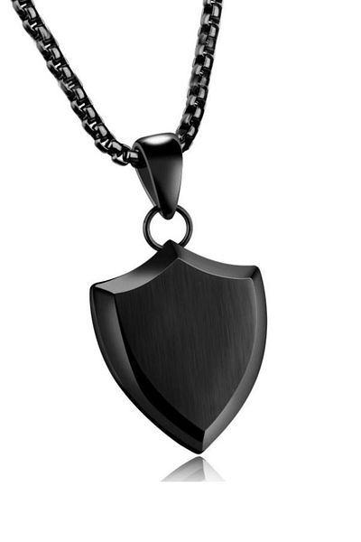 Chavin Shield Design Steel Men's Necklace Dp52