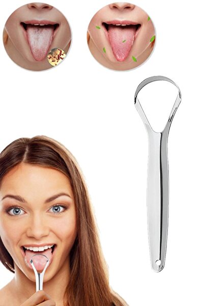 Chavin Çelik Dil Temizleme Aparatı Ağız Bakım Fırçası Dil Temizleyici cin585