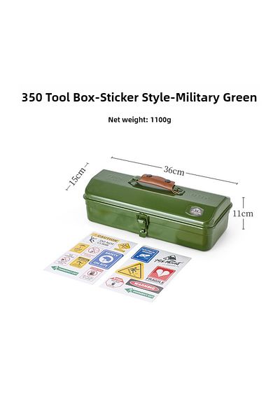 Choice green toolbox Outdoor Metal Tool Box Debris Storage Box Portable Hand-held Storage Box Fall-proof Mo