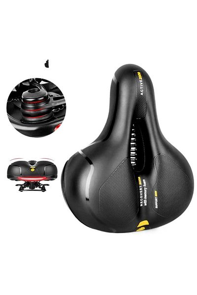 ESLNF 506YW ESLNF Hollow Breathable Bicycle Saddle MTB Road Bike Saddle Shock Absorbing Comfortable Big Bu