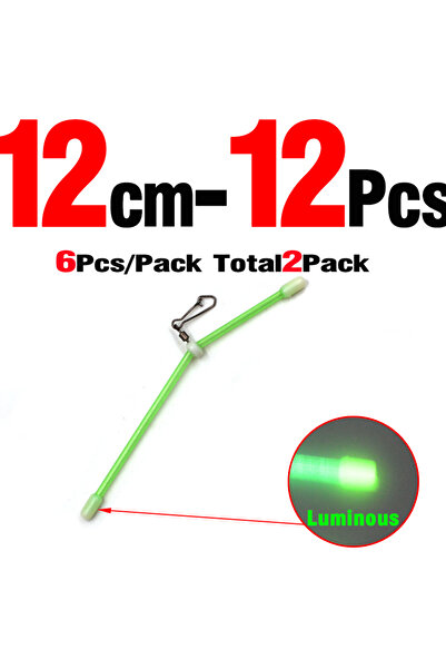 Choice حجم 12 سم MNFT 12 قطعة ذراع تغذية مضادة للتشابك لصيد الأسماك مع أنبوب ...