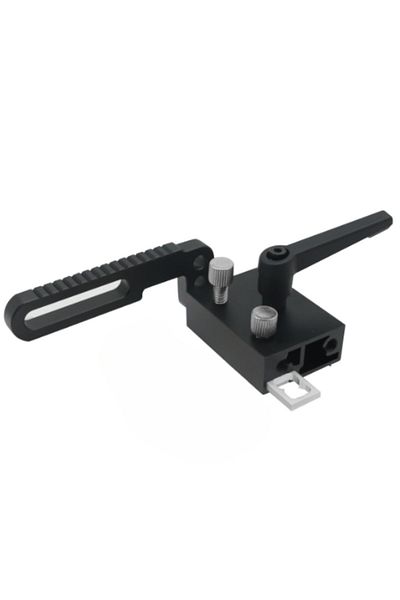 Choice black Miter Track Stop Alloy Steel T Slot Stop Accurate Length Limit Device Woodworking Tool, Adjust
