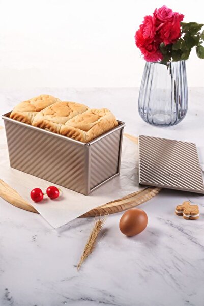 Chavin Karbon Çelik 450 gr Oluklu Baton Tost Ekmek Kalıbı (19,5x10x11 cm) cin804rs