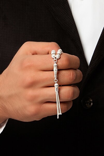 Chavin Ροζάριο από ασήμι 925 με ρίγες κοπής με λέιζερ ca09