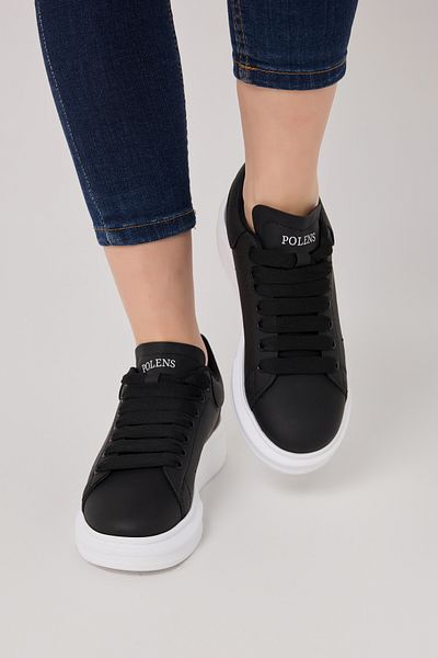 POLENS Pantofi sport unisex negru/alb Mcqueen Style Sneaker