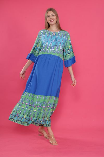 mervemoda ROCHIE DE VARĂ CU MÂNECĂ SCURTĂ DE FEMEI