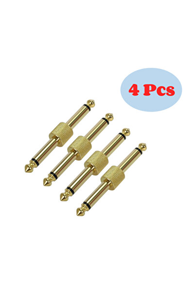 choice2 4pcs I Rowin 4Pcs/Pack 6.35mm 1/4" Guitar Effect Pedal Connector Coup...