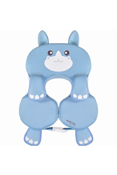 KLEYOU عوامات سباحة للأطفال على شكل وحيد القرن غير قابلة للنفخ، حلقة سباحة عا...