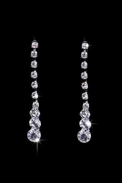 Chavin Eg87 Model Drop Stones Necklace and Earrings Set for Wedding and Engagement