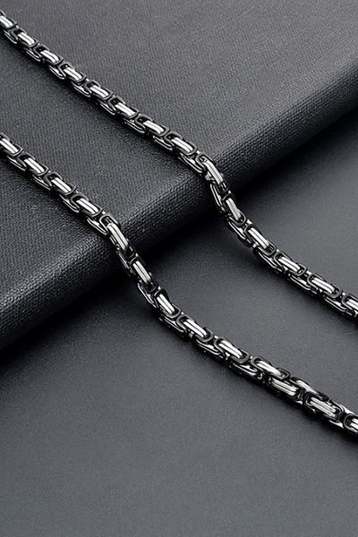 Chavin 5 mm King Black-Grey Chain As64 Men