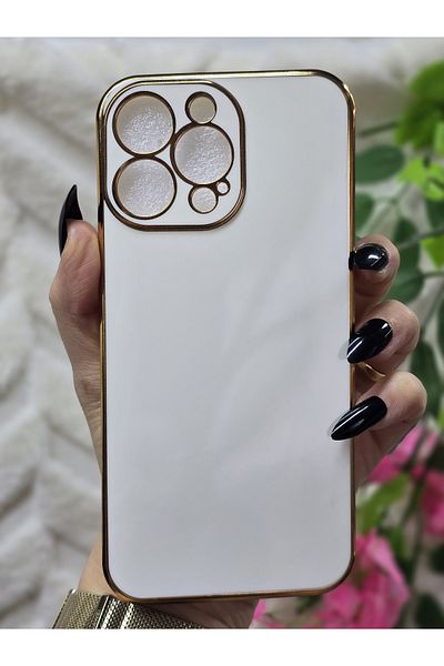 Magic Ring حافظة هاتف فاخرة متوافقة مع هاتف Iphone 14 PRO MAX مع حماية للعدسة باللون الذهبي