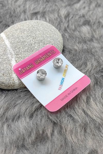 Chavin 5 mm Men's Magnet Du88 - Single Stone Earrings