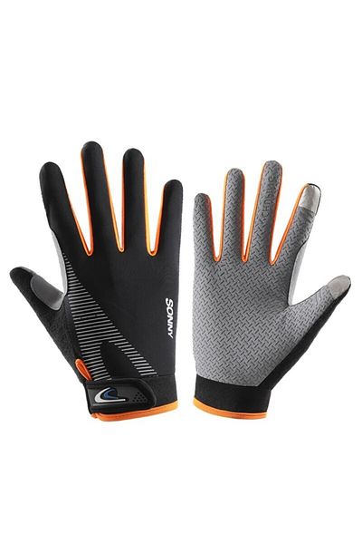 Choice orange Single code Cycling Anti-slip Men Half Finger Gloves Breathable Shockproof Sports Gloves Anti