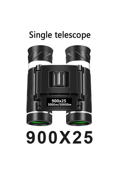 Choice LQ-900x25 900x25 HD Zoom Portable Powerful Binoculars Long Range BAK4 Telescope Jumelles Folding Low