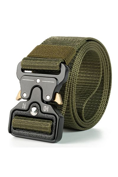 Choice army green Tactical Belt Quick Release Outdoor Military Belt Soft Real Nylon Sports Accessories Men