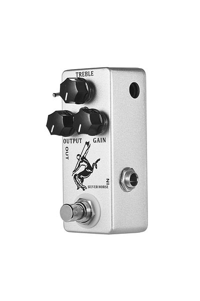Choice SILVER HORSE MOSKY Classic Golden / Silver Horse Guitar Pedal Overdrive Guitar Effect Pedal True Byp