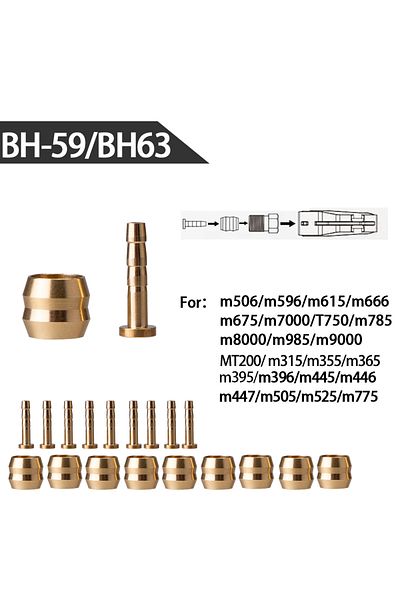 ZTTO 10pcs BH59 ZTTO MTB Bike Oil Brake Olive Head Oil Pin Hydraulic Disc Brake Oil Needle Brass Bushings