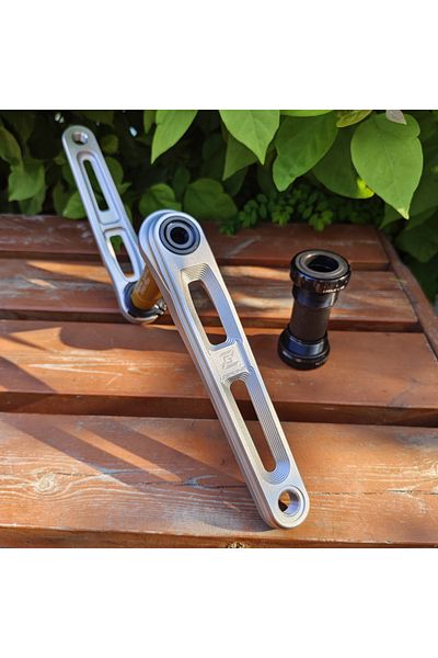Choice 165mm Slive Crank BB ZEROING Road Bike Crankset 165/170/175mm Hollow Crank Integrated Fire Chainring