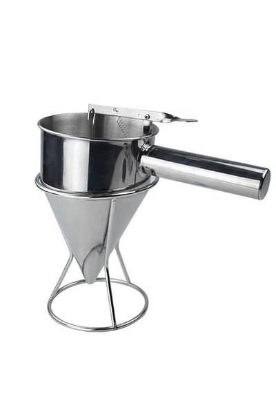 Chavin 1200 ml Steel Dough Dispenser Shaper Jelly Funnel Measure Cup Cin704