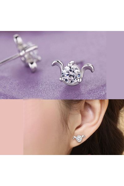 Chavin Zircon Stone Aries Zodiac Necklace Earring Set Dt27